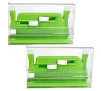 Exceart Enhebrador de Aguja 2Pcs Enhebrador Automático de Aguja Doble Herramienta de Inserción de Enhebrador de Aguja de Doble Orificio para Accesorios de Costura (Verde)