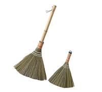EXCEART Escobas de Mano para Limpieza del Hogar 2piezas de Bambú y Paja, Cerdas Suaves Que Cuidan Superficies y Reducen de Limpieza