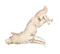 EXCEART Escultura Animal de Cristal Diseño Realista de Lobo, Resistente al Desgaste y Tacto Vívido, Adorno Elegante para Decoración del Hogar y Oficina