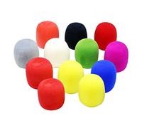 Exceart Esponja Micro Parabrisas de Micrófono de 30 Piezas Tapas de Micrófono de Cubiertas de Micrófono de Auriculares con Esponja (Color Mezclado)