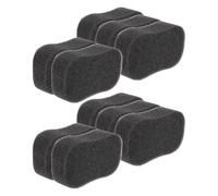 EXCEART Esponjas para Limpiar Cuerpos de Ganado Esponjas de Caballo para Grooming 10 Piezas Negro Elimina Barro y Suciedad Cuidado Portátil para Caballos