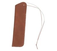 EXCEART Estuche De Cuero Vintage para Bolígrafos Estuche Protector Suave para Oficina Escuela y Papelería Funda Doble para Pluma Estilográfica