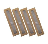 EXCEART Estuche Organizador de Bolígrafos de Papel con Ventana, 4 Piezas