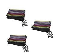 EXCEART Estuche para Lápices A4 con Cremallera Bolsa con Rayas De Colores 36 Uds