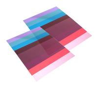 EXCEART Filtros de Corrección de Color Profesionales para Estudio Fotográfico, Láminas de PVC Transparentes Cortables, Pack de 10 Piezas para Iluminación y Fondo