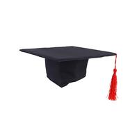 EXCEART Gorro de Doctor para Bebés Recién Nacidos Accesorio Fotográfico Adorable para Sesiones de Sombrero de Graduación Unisex Color Negro