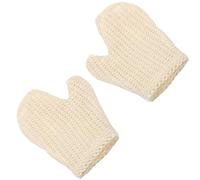 EXCEART Guantes Exfoliantes Diseño de Manopla de Sisal 2 Piezas y la Circulación para Cuerpo y Espalda para Viajar
