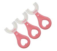 EXCEART Instrucciones en forma de cepillo de dientes, 3 unidades para niños, forma de cepillos de dientes de bolsillo para dientes de limpieza