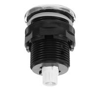 EXCEART Interruptor de Presión de Aire Neumático a Prueba de Salpicaduras Botón Pulsador Negro para Triturador de Basura y Motor de Bañera, Control Encendido/apagado para Baño y Cocina