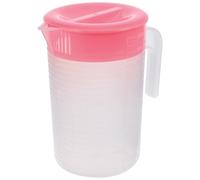 EXCEART Jarra para Agua Fría de 2000 Ml en Color Rosa, Contenedor de Agua Grande de Plástico Seguro, Tetera para Bebidas Frías y Té Adecuado para Uso en Casa y Fiestas