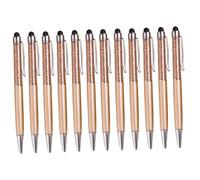 EXCEART Juego de 2 Bolígrafos Capacitivos de Metal con Cuentas de Diamante Papelería Dorada 6 Unidades