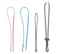 EXCEART Juego de 4 Enhebradores de Cordón Prácticos y Convenientes de Aleación y Plástico para Ropa Deportiva y Pantalones Cortos