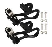 EXCEART Juego de Calapiés Clips de Reposapiés Reemplazables para Bicicleta Estática Correas, Plástico y Metal para Ciclismo y Entrenamiento
