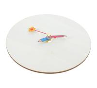 EXCEART Kit Básico de Reloj de Madera Blanco con Manecillas Móviles para Proyectos de Manualidades DIY y Actividades Prácticas en Sala de Estar