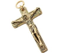 EXCEART Llaveros De Crucifijo Chain Mini Cruz Jesús Cruz Colgante Crucifijo para La Fabricación de Encontrar Collar Pendiente Cross Crucifijos