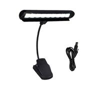 EXCEART Luces Led Para Atril Lámpara De Piano Lámpara Led Con Clip Lámpara De Pie De Libro Luces De Piano De Orquesta Usb Lámpara De Mesa Recargable Clip En La Luz Niño Accesorios Música
