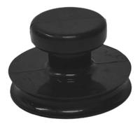 EXCEART Mango de Succión para Cuenco Tibetano de Buda de Goma Negro, Asa de Elevación Ligera Fuerte Succión, Accesorio Fácil de Almacenar para Cuencos Sonoros