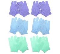 EXCEART Manoplas Exfoliantes de Nylon para Ducha 12piezas Diseño Moderno Que Absorben Gel Corporal y Se Adaptan Palma de Adultos Unisex