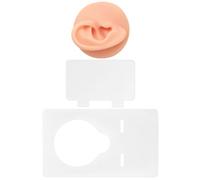 EXCEART Material de Silicona para Práctica de Tatuajes, Oreja de Práctica de Silicona para Maquillaje, 3d, Gruesa, Color Natural, para Tatuaje y Micropigmentación