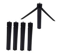 EXCEART Mini Trípode De Vídeo Plegable para Móvil y Cámara, Portátil Ligero De Plástico, 5 Piezas Compactas para Transmisión y Viaje, Soporte Estable De Mesa En Color Negro