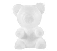 EXCEART Modelo de Poliestireno de Blanco Manualidades para Oso Diy y Espuma en Forma de Oso Material Expandido, Diseño de Fiestas Creativo Decoración Bricolaje