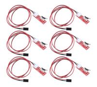 EXCEART Módulo de Microinterruptor de Límite Mecánico para Impresora 3d, 6piezas con Palanca, Material Plástico y Cable de Cobre, Estable y Confiable para Manufactura y Educación