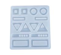 EXCEART Molde de Silicona y Reciclable Fácil de Usar 2piezas Adecuado para Hacer Accesorios Personalizados para Joyería DIY para Pendientes y Colgantes
