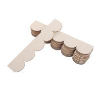 EXCEART Moldura de Madera Festoneada sin Terminar para Bricolaje, 20 Piezas, 20x4x0,25 Cm, Tiras Decorativas para Marcos de Puertas, Estantes y Arte de Pared, Estilo Rústico