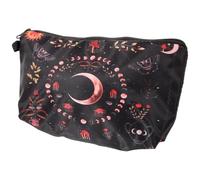 EXCEART Neceser Portátil para Maquillaje Estampado de Flores y Lunares, Bolsa de Cosméticos con Cremallera, Organizador Compacto para Viaje y Uso Diario, Bolsa de Estilo Varios Estilos