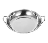 EXCEART Olla de Acero Inoxidable para Cocina Calentamiento Rápido y Base Antideslizante Adecuado para Cocinar en Casa o Restaurante