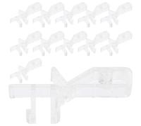 EXCEART para Cenefa de Persiana de Acrílico Transparente y Diseño Portátil 12 Clips Tamaño 1-7/8 Pulgadas, Agarre Seguro para Cortinas en Casa U Oficina