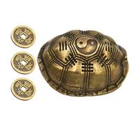 EXCEART para Juego de Adivinación y Suerte Caparazón de Tortuga en Aleación de Zinc Dorado en Tienda de Fortuna