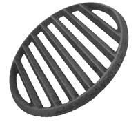 EXCEART Parrilla Redonda de Hierro Fundido 25 Cm Gruesa para Chimenea, Rejilla para Barbacoa de Carbón, Accesorio Resistente al Calor para Exterior E Interior, Rejilla Ventilada para