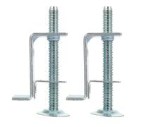 EXCEART Patas para Muebles Regulables de Acero Laminado en frío, 2 Piezas con Altura Ajustable y Soporte Fuerte, Ideales para Cocina y baño
