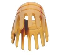 EXCEART Peine Masajeador de Cuerno de Buey Antiestrés para Cuero Cabelludo, Peine Guasha Natural para Masaje Terapéutico, Herramienta Exfoliante y Desenredante para Cuidado del Cabello
