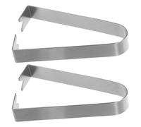 EXCEART Pelacables de Cocina Ergonómico de Acero Inoxidable Deshojador Compacto y Portátil 2 Piezas para Uso Diario Herramienta Multifuncional para Quitar Espinas y Hojas Cocina
