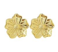 EXCEART Perillas de Gabinete Retro de Latón Macizo, Pomos de Flores Vintage para Armarios y Cajones, Tirador Orificio en Color Dorado, 2 Piezas para Muebles de Cocina y Baño