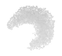 EXCEART Piedras de Vidrio Fundido Blanco Material Especial para Horno Microondas para Manualidades DIY para Creación de Joyería y Arte Artesanal