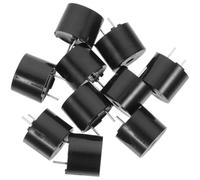 EXCEART Piezoeléctrico Buzzer Pasivo 5 V 42 Ohm ABS Negro 10 Piezas para Alarmas y Equipos Electrónicos Automotrices con Sonido Claro y Respuesta Rápida