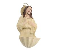 EXCEART Pila de Agua Religiosa de Resina para Pared Diseño Clásico para Bendiciones Diarias y Ceremonias Entrada del Hogar