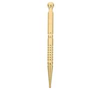 EXCEART Pluma de Acupuntura de Latón para Estimulación Muscular, Bolígrafo de Acupresión Multifunción Pequeño, Masajeador Corporal Diario para Reflexología Facial y Tratamiento en Puntos