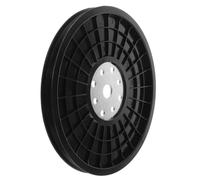 EXCEART Polea de Correa para Bicicleta de Fitness Rueda de Transmisión por Correa para Bicicleta Estática Negro Abs y Aleación de Aluminio Instalación Fácil Ciclismo Suave Entrenamiento