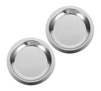 EXCEART Posavasos 2 Piezas para Botellas de Vino de Acero Inoxidable Reutilizables, Redondos y Elegantes para Proteger Mesa en Uso Doméstico