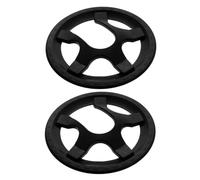 EXCEART Protector de Plato Fácil Instalación y Compatibilidad de Plástico Negro para Bicicleta de 5 Orificios Pack de 2 Piezas para Bicicleta de para Bielas