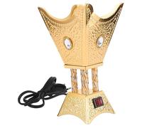 Exceart Quemador De Incienso EléCtrico De Hierro Dorado - Elegante Soporte para Incienso con DiseñO Creativo Ideal para DecoracióN De Hogar Y Regalos