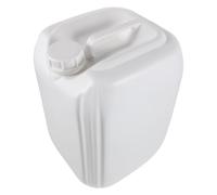 EXCEART Recipiente de Plástico Blanco 20l para Recogida y Almacenamiento | Plástico Grueso, Uso en Educación E Industria, Compatible Ácido y Base, para Transferencia Segura