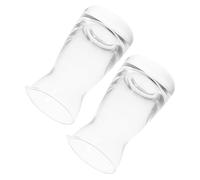 EXCEART Recipientes de Vidrio para Leche y Salsa 2 Unidades Jarras Pequeñas para Crema Diseño Liviano para Uso Doméstico y Profesional