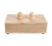 EXCEART Resonador de Madera para Dos Sonajeros Amplificador de Sonido para Clases de Arte Sonoro y Física Soporte Doble para Prácticas Acústicas