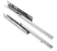 EXCEART Rieles Deslizantes para Cajón de Acero Laminado en Frío, 2 Unidades Amortiguación Silenciosa y Soporte Inferior Resistente para Muebles