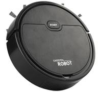 EXCEART Robot Aspirador Pequeño Multifuncional para Hogar, Aspiradora Robótica Eléctrica Negra Fregona Húmeda y Seca, Limpieza Automática para Pelo de Mascotas y Suelos Duros, Batería 60